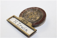 Champion Hale Irwin's 1979 US Open at Inverness Contestant Badge 