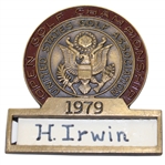 Champion Hale Irwins 1979 US Open at Inverness Contestant Badge 