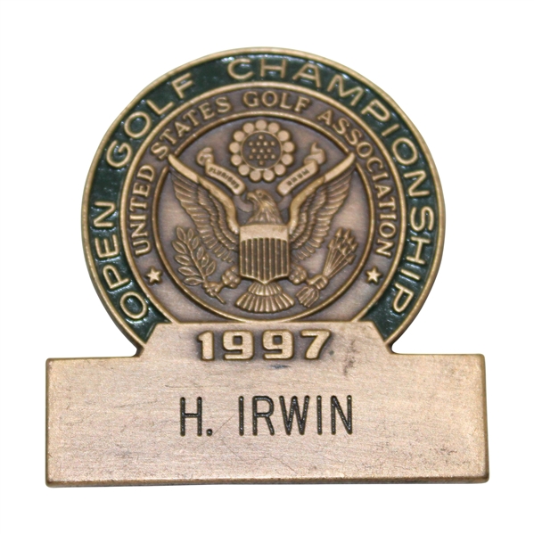 Hale Irwins 1997 US Open at Congressional Contestant Badge 