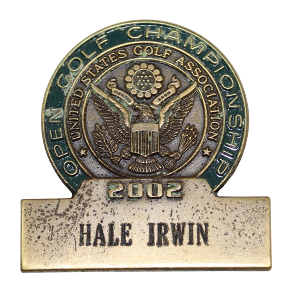 Hale Irwins 2002 US Open at Bethpage Black Contestant Badge 