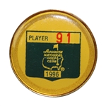 Hale Irwins 1996 Masters Tournament Contestant Badge #91 - Final Masters