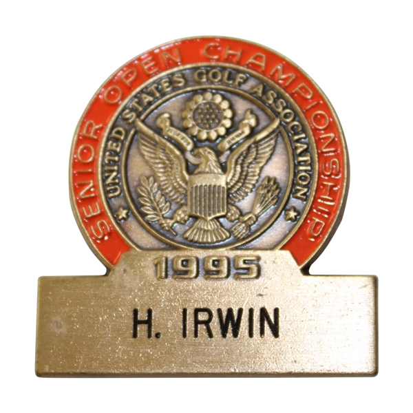 Hale Irwins 1995 US Senior Open at Congressional Contestant Badge 