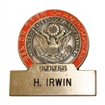 Hale Irwins 1995 US Senior Open at Congressional Contestant Badge 