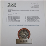 Hale Irwin's 1995 US Senior Open at Congressional Contestant Badge 