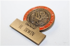 Champion Hale Irwin's 1998 US Senior Open at Riviera Contestant Badge 