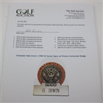 Champion Hale Irwin's 1998 US Senior Open at Riviera Contestant Badge 