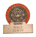 Hale Irwins 1999 US Senior Open at Des Moines Contestant Badge 
