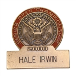 Champion Hale Irwins 2000 US Senior Open at Saucon Valley Contestant Badge - USGA Scoring Record (-17)
