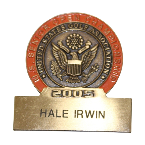 Hale Irwins 2005 US Senior Open at NCR Contestant Badge 