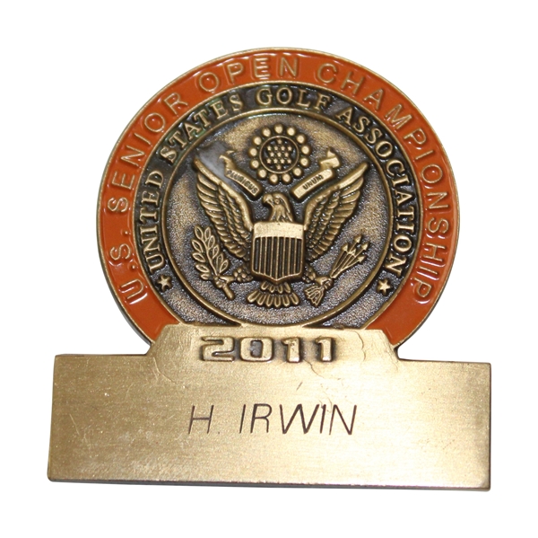 Hale Irwins 2011 US Senior Open at Inverness Club Contestant Badge 