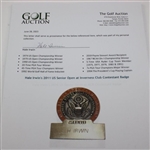 Hale Irwin's 2011 US Senior Open at Inverness Club Contestant Badge 