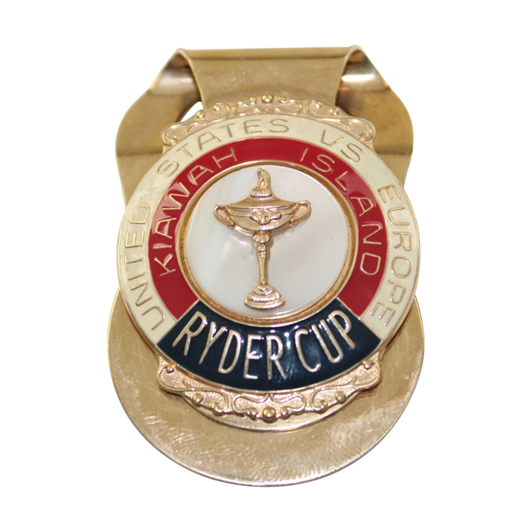 Hale Irwins 1991 Ryder Cup at Kiawah Island Team USA Member Money Clip