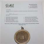 Champion Hale Irwin's 1999 Ford Senior Players Championship 10k Gold Winners Medal 