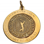 Champion Hale Irwins 1981 Hawaiian Open 10k Gold Winners Medal