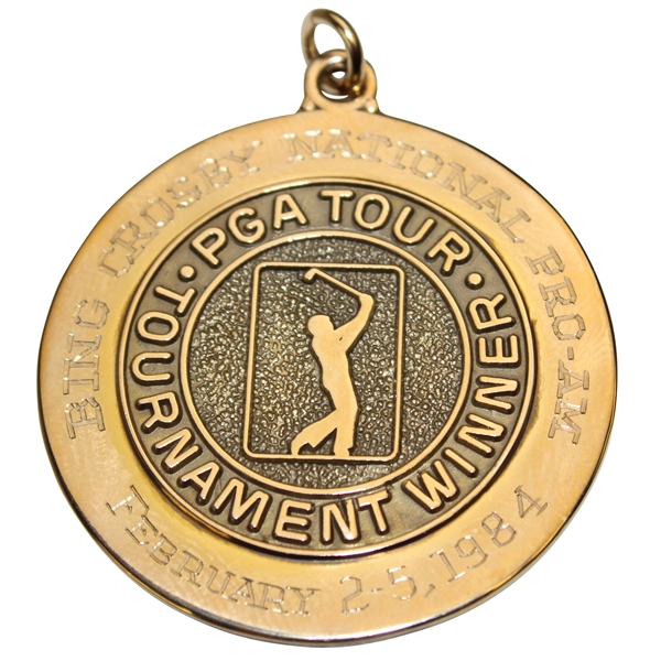 Champion Hale Irwins 1984 Bing Crosby National Pro-Am 10k Gold Winners Medal