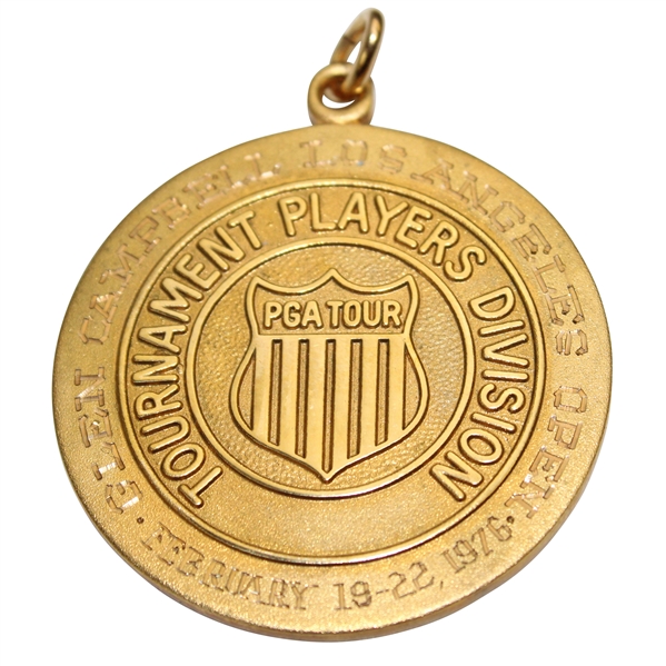 Champion Hale Irwins 1976 Glen Campbell Los Angeles Open 10k Gold Winners Medal