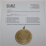 Champion Hale Irwin's 1976 Glen Campbell Los Angeles Open 10k Gold Winners Medal