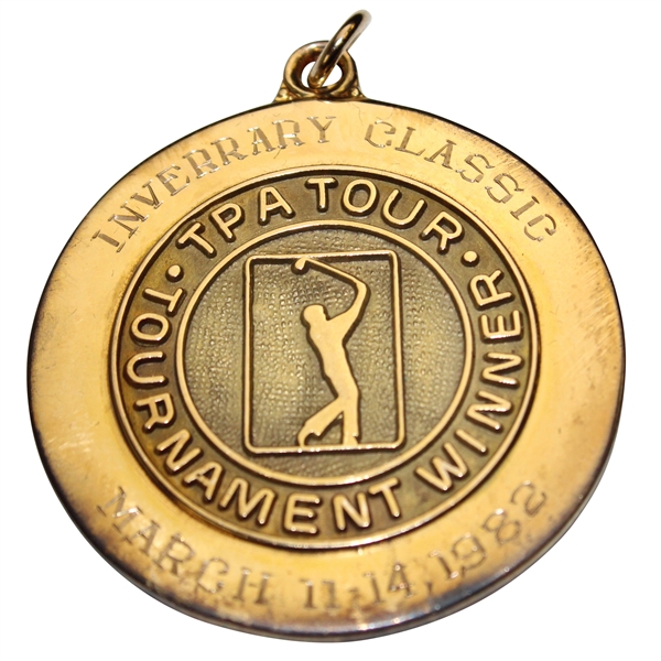 Champion Hale Irwins 1982 Inverrary Classic 10k Gold Winners Medal