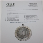 Champion Hale Irwin's 1986 Bahamas Golf Classic Silver Winners Medal