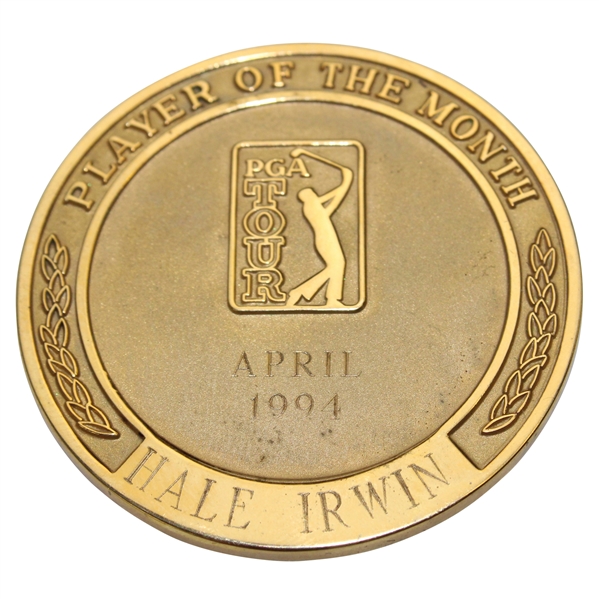 Hale Irwins 1994 PGA Tour Player of the Month Medal - April