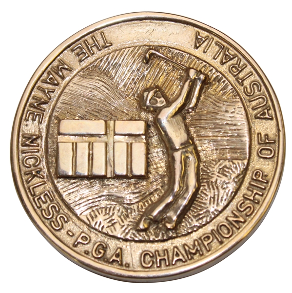 Champion Hale Irwins 1978 PGA Championship of Australia Gold Winners Medal