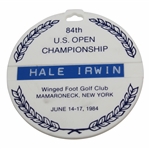 Hale Irwins 1984 US Open at Winged Foot GC Contestant Bag Tag
