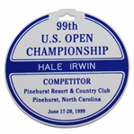 Hale Irwins 1999 US Open at Pinehurst G&CC Contestant Bag Tag