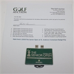 Hale Irwin's 2018 The Senior Open at St. Andrews Contestant Badge/Clip