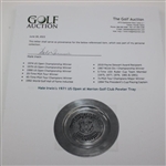 Hale Irwin's 1971 US Open at Merion Golf Club Pewter Tray