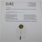 Hale Irwin's Seal of the President of the United States Pin - George Bush