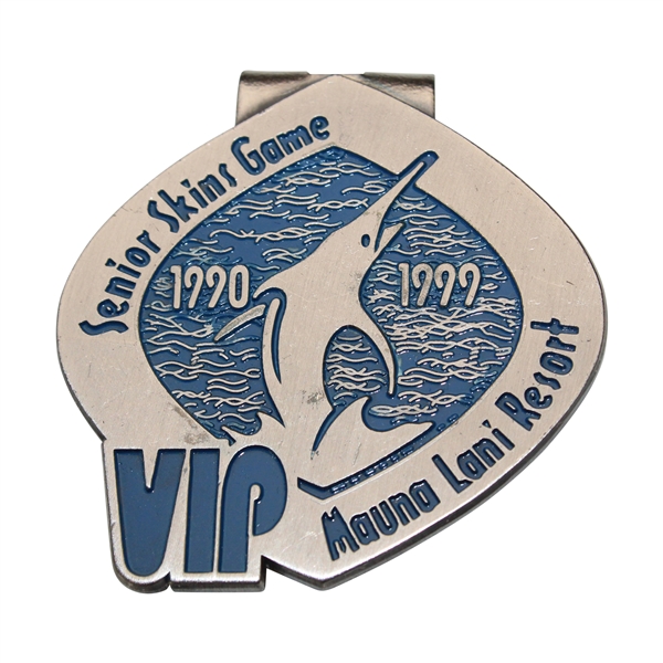 Hale Irwins 1990-1999 Senior Skins Game VIP Mauna Lani Resort Badge/Clip