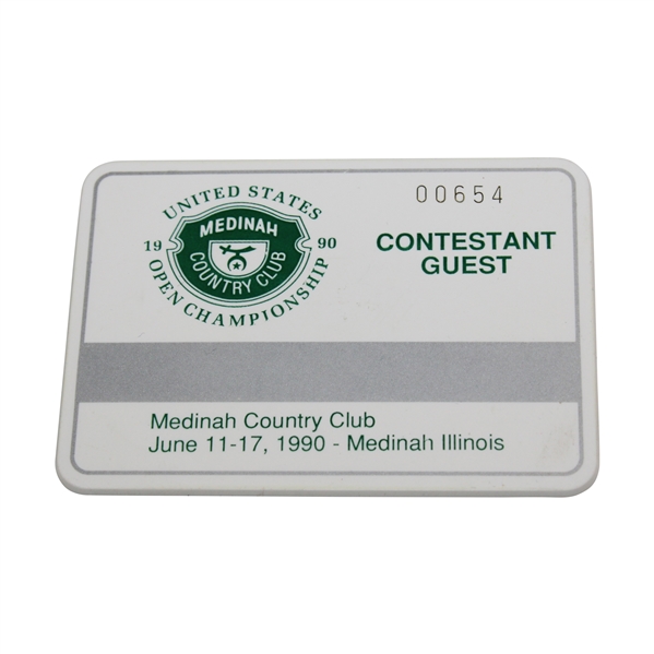 Hale Irwins 1990 US Open at Medinah CC Contestant Guest Badge #00654