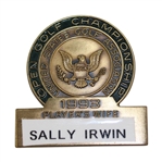 Sally Irwins 1993 US Open Championship Players Wife Badge