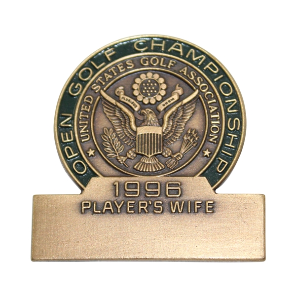 Sally Irwins 1996 US Open Championship Players Wife Badge