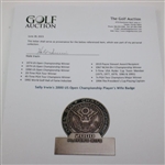 Sally Irwin's 2000 US Open Championship Player's Wife Badge
