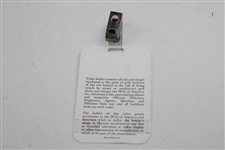Sally Irwin's 1993 PGA Championship at Inverness Club Contestant Family Badge #0541