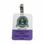 Sally Irwins 1995 PGA Championship at Riviera Contestant Family Badge #0140