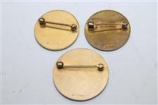 Hale Irwin's 1978 & 1979 Tour Shield Pins with 1980 PGA Pin