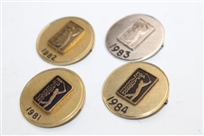 Hale Irwin's 1981, 1982, 1983 & 1984 PGA Tour Pins