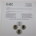 Hale Irwin's 1981, 1982, 1983 & 1984 PGA Tour Pins