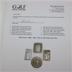 Hale Irwin's 1989, 1990, 1991 & 1992 PGA Tour Pins