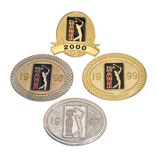 Hale Irwins 1997, 1998, 1999 & 2000 PGA Tour Pins