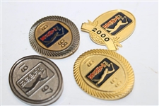 Hale Irwin's 1997, 1998, 1999 & 2000 PGA Tour Pins