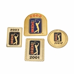 Hale Irwins 2001, 2002, 2003 & 2004 PGA Tour Pins