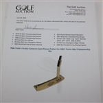 Hale Irwin's Scotty Cameron Gold Plated Putter for 2001 Turtle Bay Championship Win