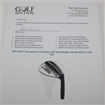 Hale Irwin's Tournament Used Wilson Staff Sand Wedge w/Script Name & Lead Tape