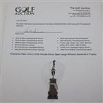 Champion Hale Irwin's 1976 Florida Citrus Open Large Winners Governor's Trophy - 7th PGA Win