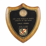 1990 ABC Wide World of Sports Athlete of the Week Plaque Awarded to Hale Irwin