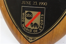 1990 ABC Wide World of Sports Athlete of the Week Plaque Awarded to Hale Irwin