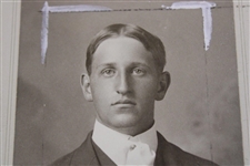 1898 James F. Curtis 'Intercollegiate Golf Champion' Cabinet Photo